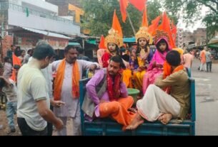 कस्बे में हर्षोल्लास के साथ धूमधाम से मनाया गया रामनवमी का त्यौहार–