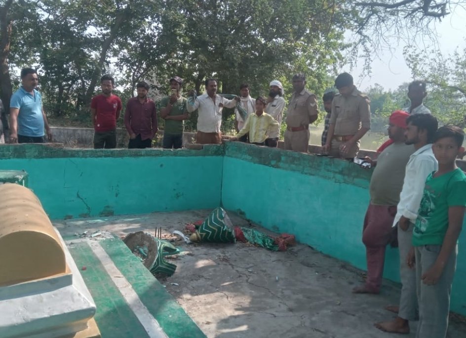 क्षतिग्रस्त हुआ शहीद बाबा मजार का बड़ा गुम्बद मुस्लिम समुदाय में आक्रोश–