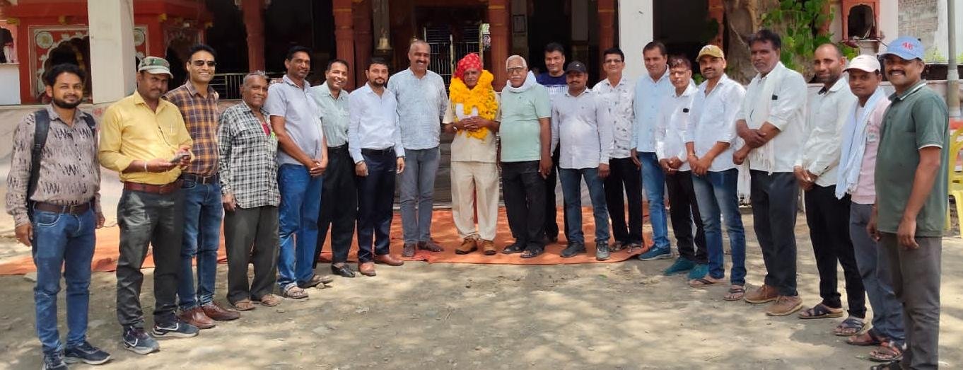 सेवानिवृत्त पर शिक्षक जगदीश चन्द्र राठौर का स्वागत व सम्मान