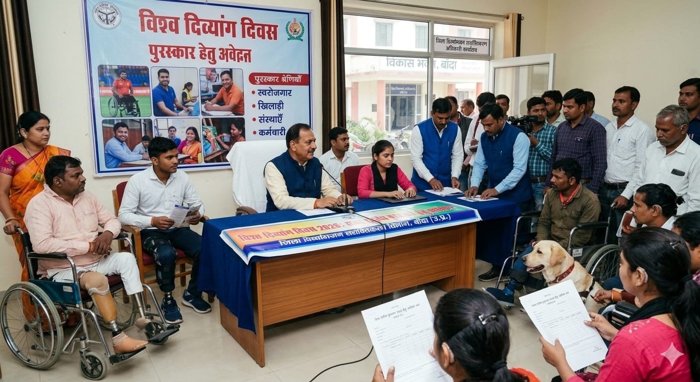 बांदा में राज्य स्तरीय पुरस्कारों के लिए आवेदन प्रक्रिया शुरू*  *मुख्यमंत्री योगी के नेतृत्व में दिव्यांग प्रतिभाओं का होगा सम्मान
