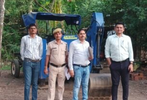 ऑक्सीजन जोन भंवरमरा में अवैध रेत भण्डारण पर की गई कड़ी कार्रवाई*