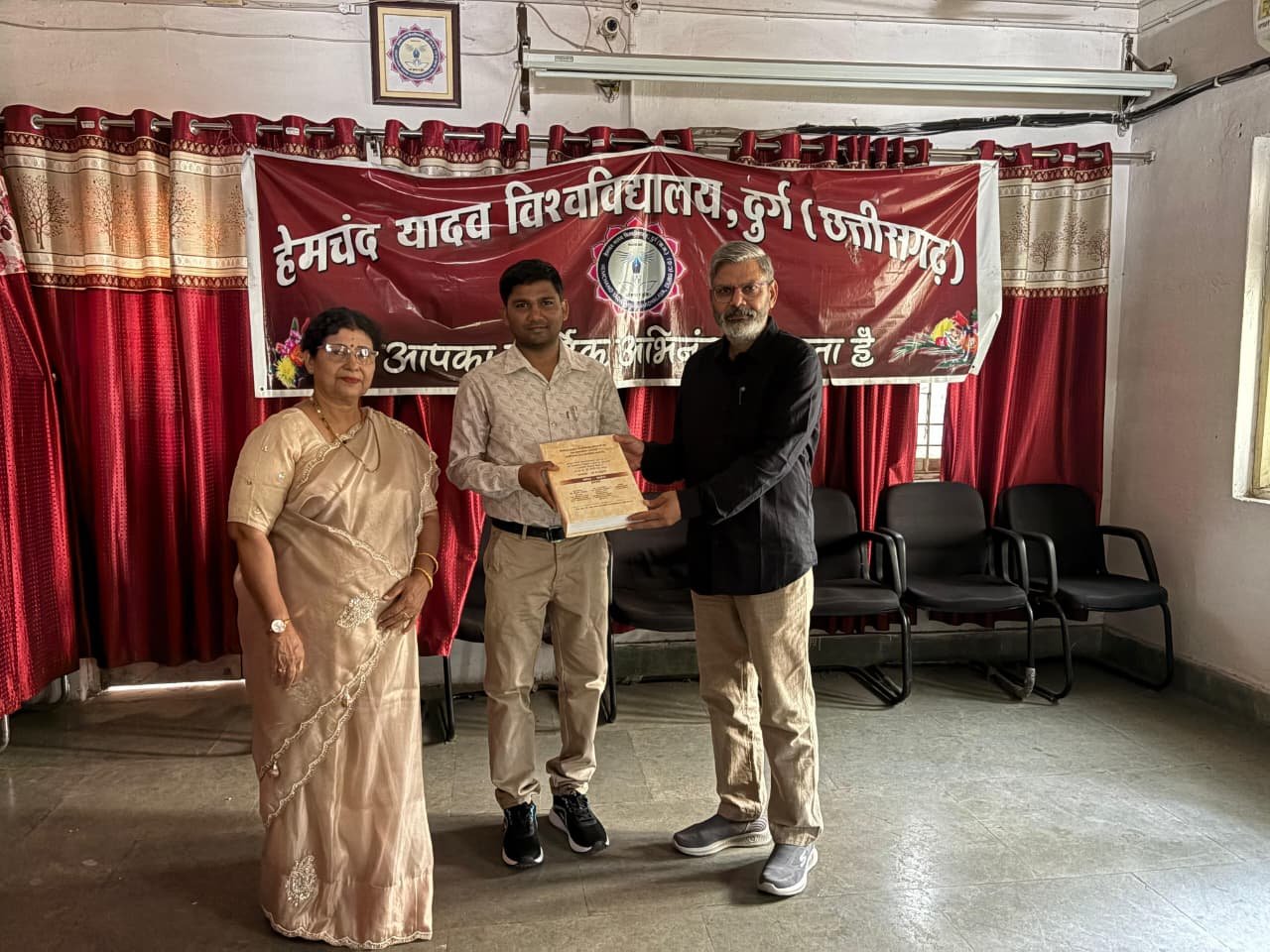 मनोज कुमार साहू को मिली पीएचडी की उपाधि