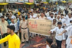 अभियान के तहत जिले के थाना क्षैत्रों में नशे के विरूद्ध जन जागरूकता कार्यक्रमों का आयोजन