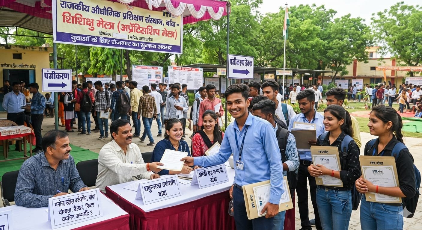 बांदा में रोजगार मेले की धूम, 25 युवाओं ने लिया भाग*