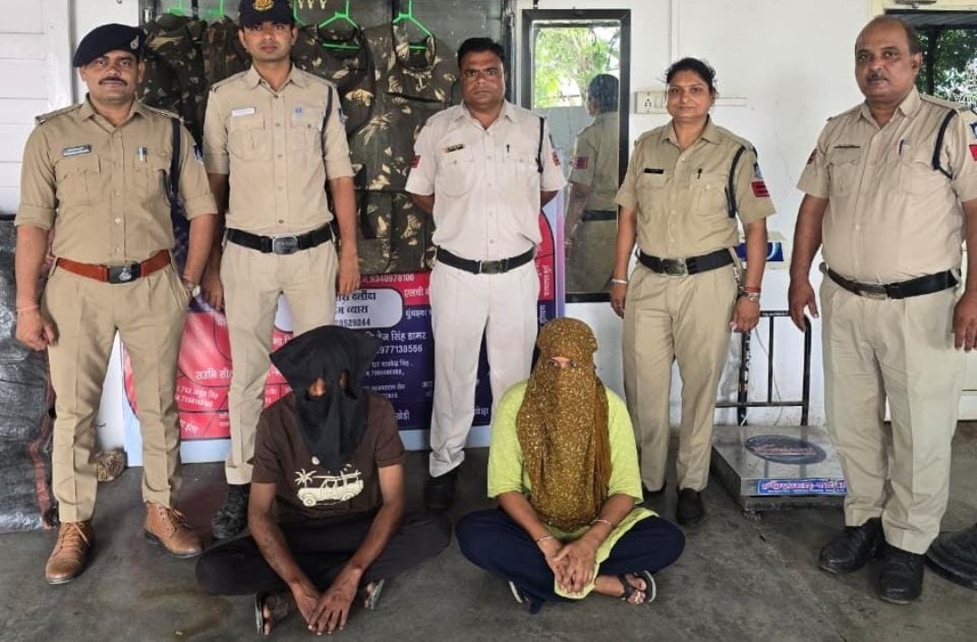 पुलिस थाना दलोदा ने अवैध मादक पदार्थ स्मैक व डोडाचूरा जप्त कर दो आरोपीयो को किया गिरफ्तार