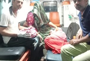 108 वाहन चालक व टेक्नीशियन के तुरंत निर्णय से महिला का रास्ते मे सुरक्षित प्रसव पर लडकी पैदा हुई